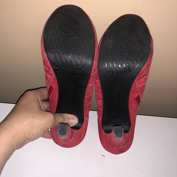 S A L E    GIANNI BINI Suede Platform Ankle Booties - Picture 5 of 9